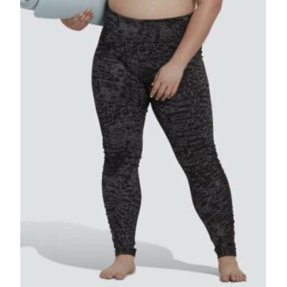 Adidas X 11 Honore 11H Studio Yoga Leggings Grey Five / Black 1X